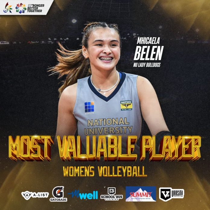 UAAP Season 87 Women’s Volleyball: Belen Earns Third MVP; Nitura Wins Rookie of the Year