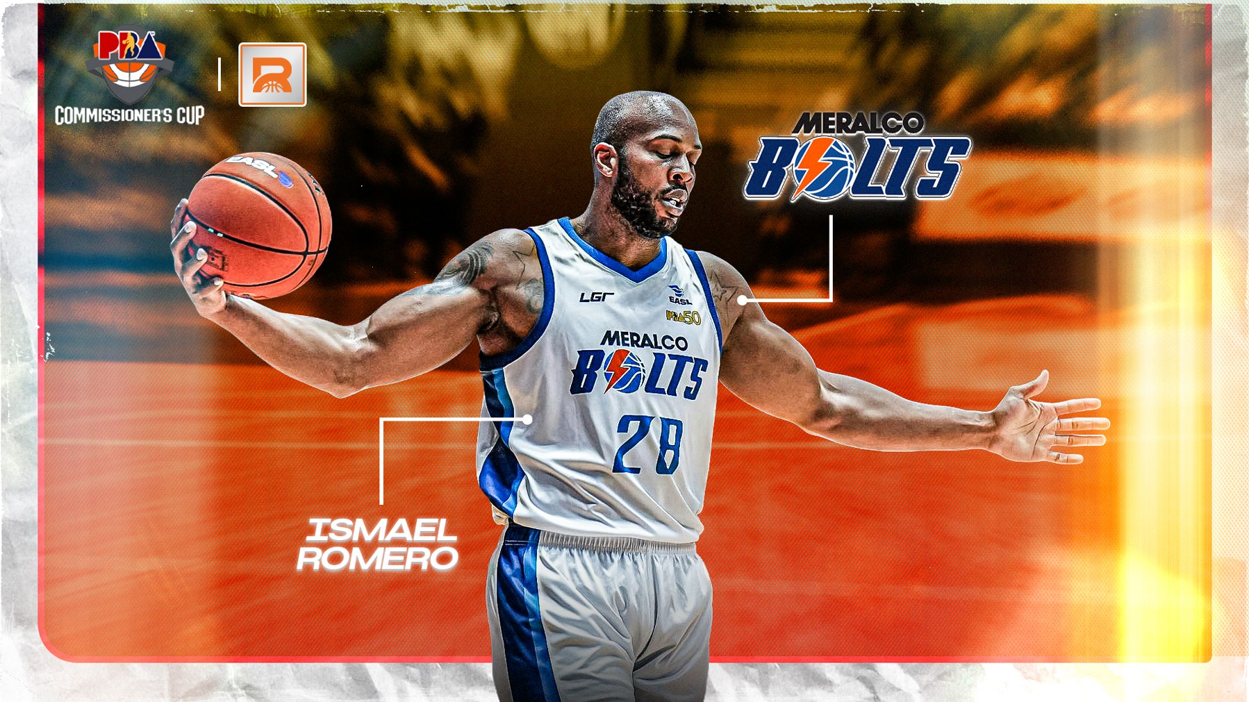 Meet the PBA Commissioner’s Cup Imports: Burly Big Man Ismael Romero Powers Up for Meralco