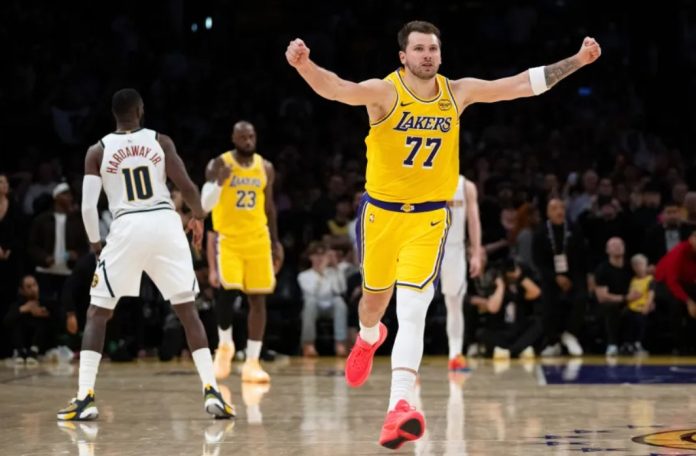Luka Doncic Hits Baseline Game Winner as Lakers Edge Nuggets in OT to Continue Furious Climb in Standings