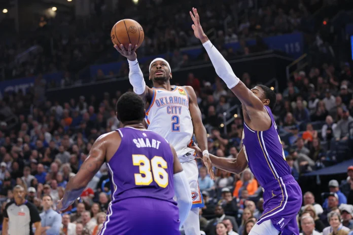 NBA Daily Metrics: Shai Gilgeous-Alexander Nears Milestone with Another 30-point Performance in Dominant Thunder Win Over Lakers