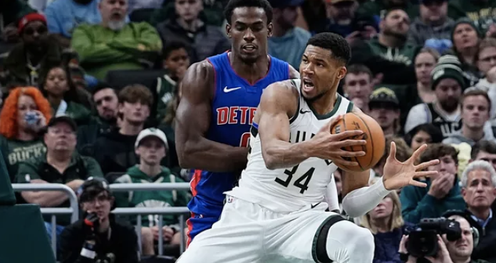 NBA: Giannis Antetokounmpo Erupts for 59 Points, Fuels Bucks’ Comeback Win Against Pistons