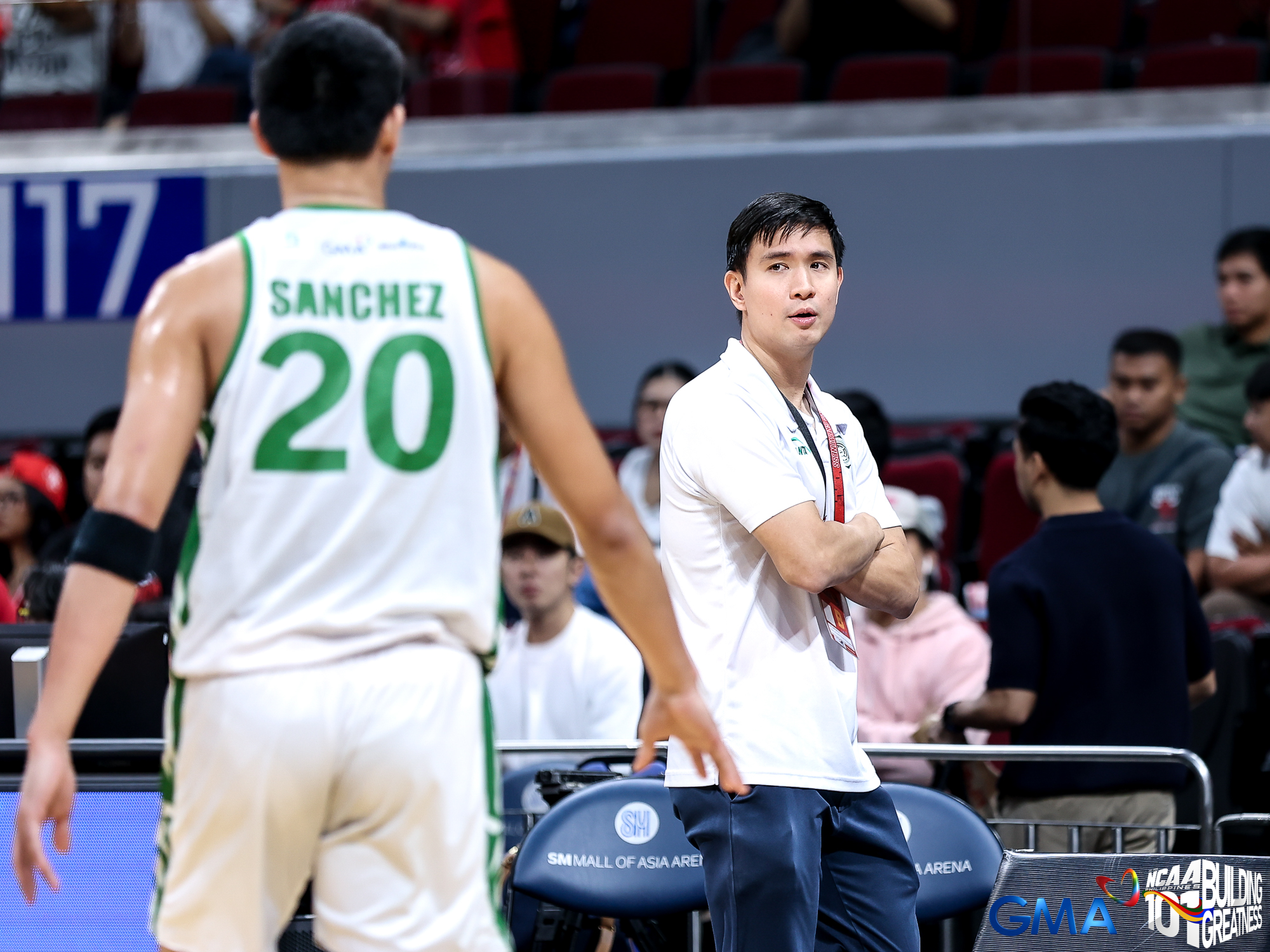 NCAA Season 101 (Semifinals): College of Saint Benilde’s Head Coach Charles Tiu to Ian Torres – “Sige basta ishoot mo.”