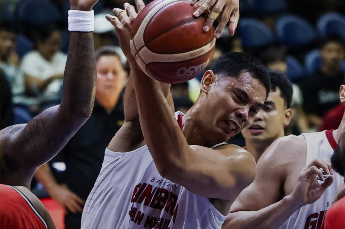 Tim Cone Lauds Japeth Aguilar for Sparking Ginebra’s Defense, Doing ‘Japeth Things’ in Five-Block Outing vs. Blackwater