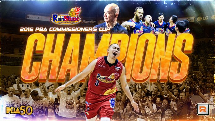 PBA@50: Rain or Shine Wins Improbable Commissioner’s Cup Championship After Import Rigodon
