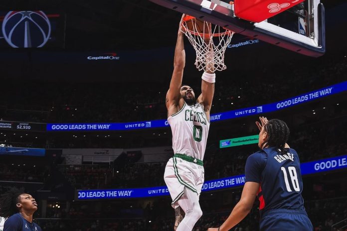 NBA: Jaylen Brown Tallied 31 as Celtics Take Down the Wizards Despite their Worst Offensive Performance of the Season