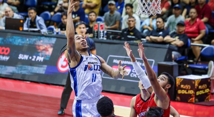 Chris Newsome, Meralco Move On From Clinical Ginebra Dismantling, Locking In on Top-Four Goal in Stretch Run