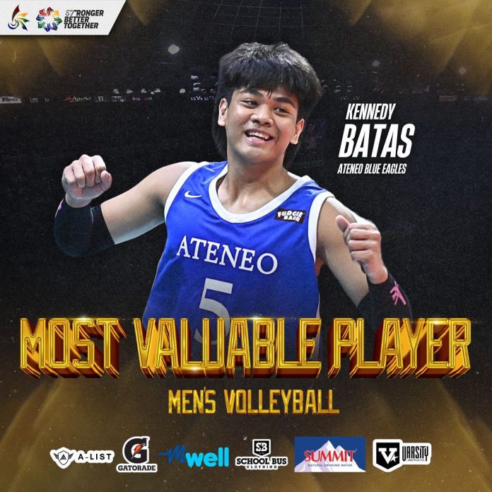 UAAP Season 87 Men’s Volleyball: Batas Wins MVP; Macam Takes Home Rookie of the Year