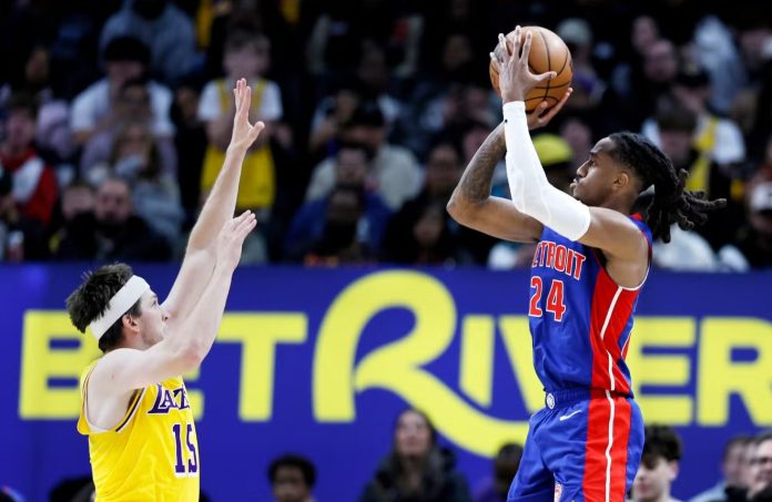 Daniss Jenkins Erupts for Career-High 30 as Undermanned Pistons Snap Lakers’ Nine-Game Winning Streak
