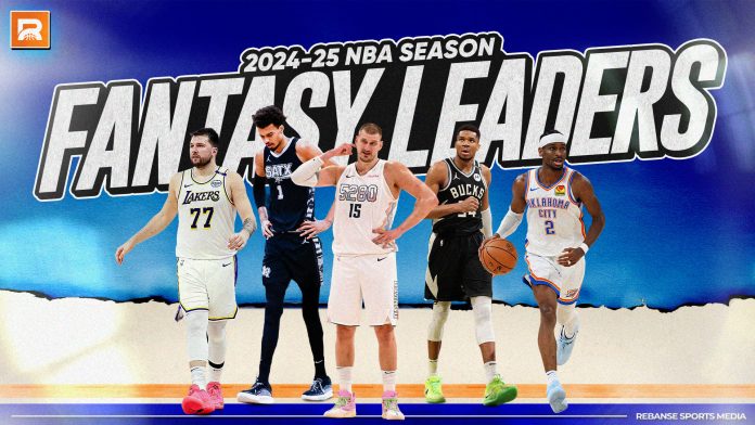 2024–25 NBA Regular Season Fantasy MVP Rankings