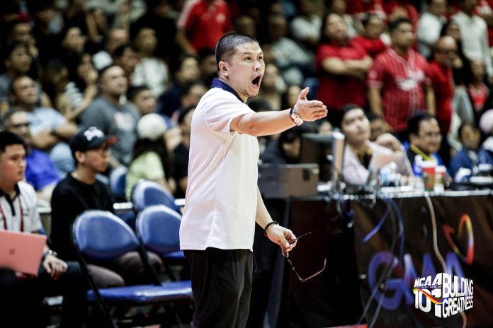 NCAA Season 101 (Finals): Letran’s Head Coach Allen Ricardo after the Game 1 loss – “Ang daming Letránista na pumunta dito, I’d like to apologize for that.”