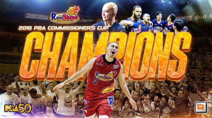 PBA@50: Rain or Shine Wins Improbable Comissioner’s Cup Championship After Import Rigodon