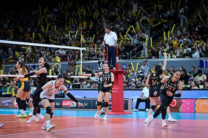 UAAP Season 88 Women’s Volleyball: UST Cruises Past FEU, Climbs to 4-3 to End First Round