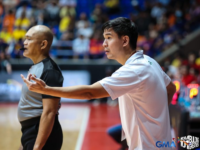 NCAA Season 101 (Quarterfinals): College of Saint Benilde Head Charles Tiu to Clint Escamis – “He’s a great player but finally kami naman ang nakapag-out sa kanya.”