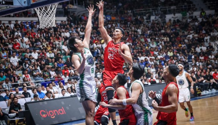 Japeth Aguilar Likely Out for Ginebra’s Crucial Pair of Weekend Games After Injury Scare Sustained vs. Blackwater