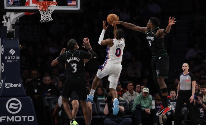 Tyrese Maxey Fires 39, Dunks on Anthony Edwards as Sixers Shoot Past Wolves