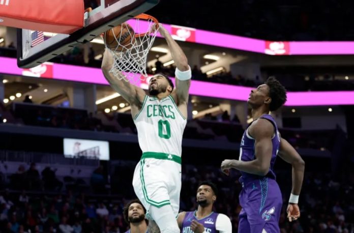 Jayson Tatum Continues to Get Better, Tallies 32 Points as Celtics Edge Hornets to Clinch 12th Straight Playoff Berth