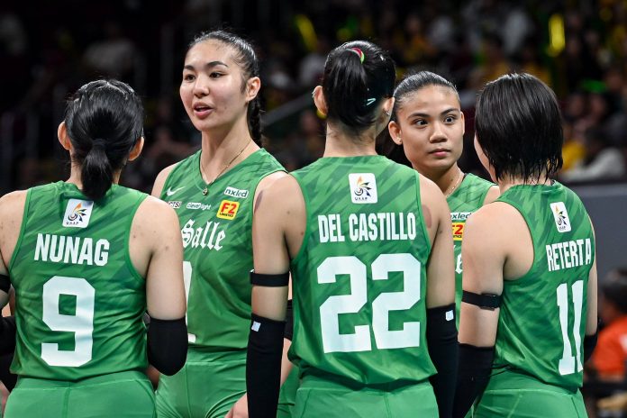 UAAP Season 88 Women’s Volleyball: Angel Canino Lauds Gerzel Petallo’s Growth, Grit After Five-Set Duel