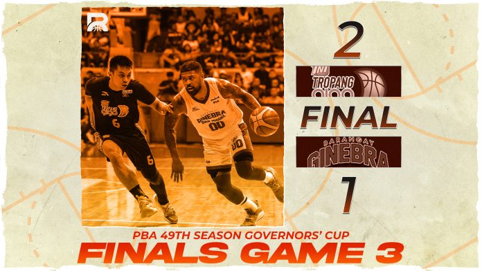 Ginebra Grinds Out Game 3 Win vs. TNT in PBA Governors’ Cup