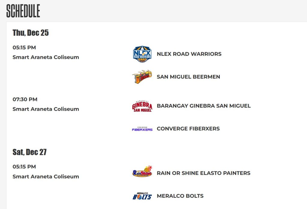 Philippine Cup Quarterfinals