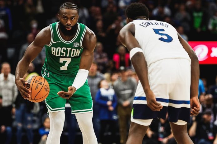 NBA: Jaylen Brown’s Three-point Barrage Powers Celtics Past Wolves