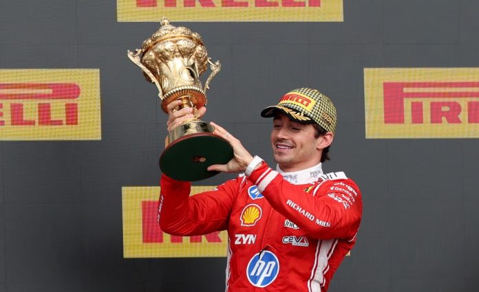 Charles Leclerc Wins First Race Since 2024 as Kimi Antonelli Slips Late Again in Chaotic British GP